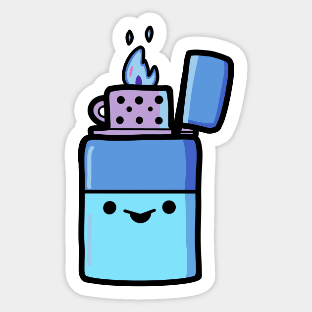 Laid-back Lighter! Sticker by Midnight Pixels